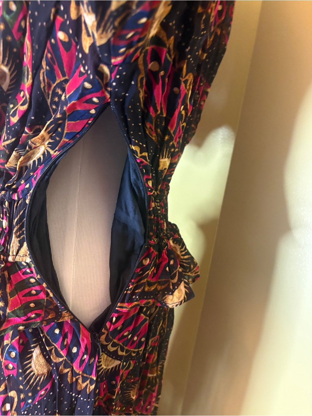 Farm Rio Butterfly Sky Tiered Maxi Dress. Medium NWT - Picture 3 of 15